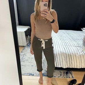 Wilfed Olive Green pants with adorable front tie